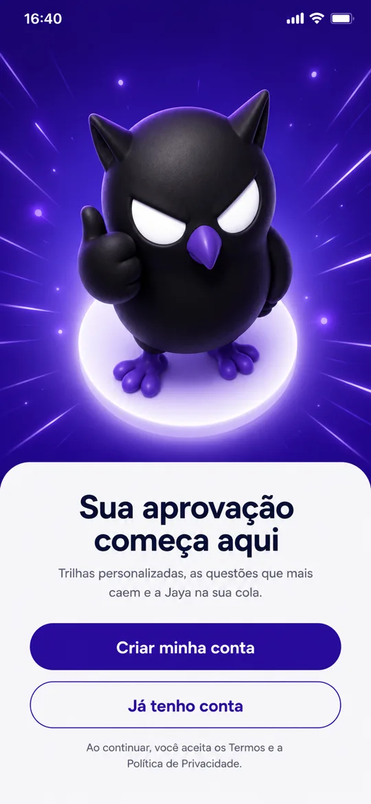 Tela do app STUD